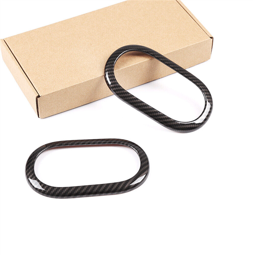 Carbon fiber ABS interior door handle cup covers are suitable for Smart 2015-20 n