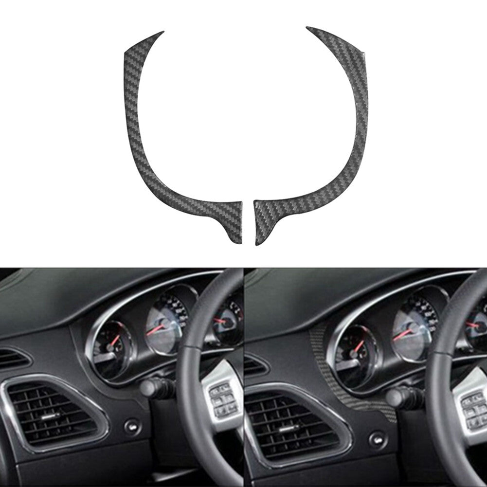 Red Carbon Fiber Central Air Conditioner Outlet Trim for Honda CRV CR-V 2012-16 v