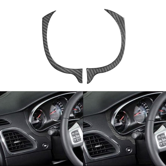 Red Carbon Fiber Central Air Conditioner Outlet Trim for Honda CRV CR-V 2012-16 v