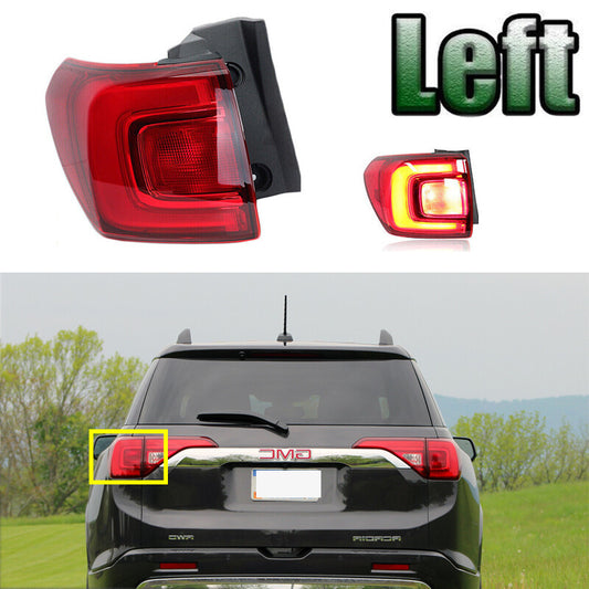 1x for GMC Acadia 2017 2018 2019 Rear Lamp Red Left Driver side Tail Light Outer v
