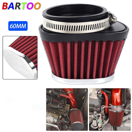 60mm/2.36in Red Air Filter Pod Cleaner Fit For Bike Dirt ATV Quad Pit Motorcycle Q