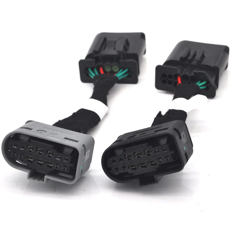 2x Retrofit facelift LCI Led Head light cable wire adaptor for Mercedes CLA W118 v