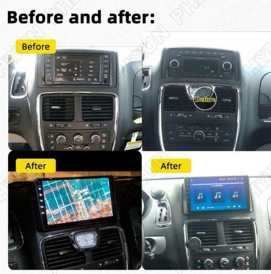 Stereo navigation with CarPlay for Dodge Grand Caravan 11-20 Android 10.1 with radio and GPS. n