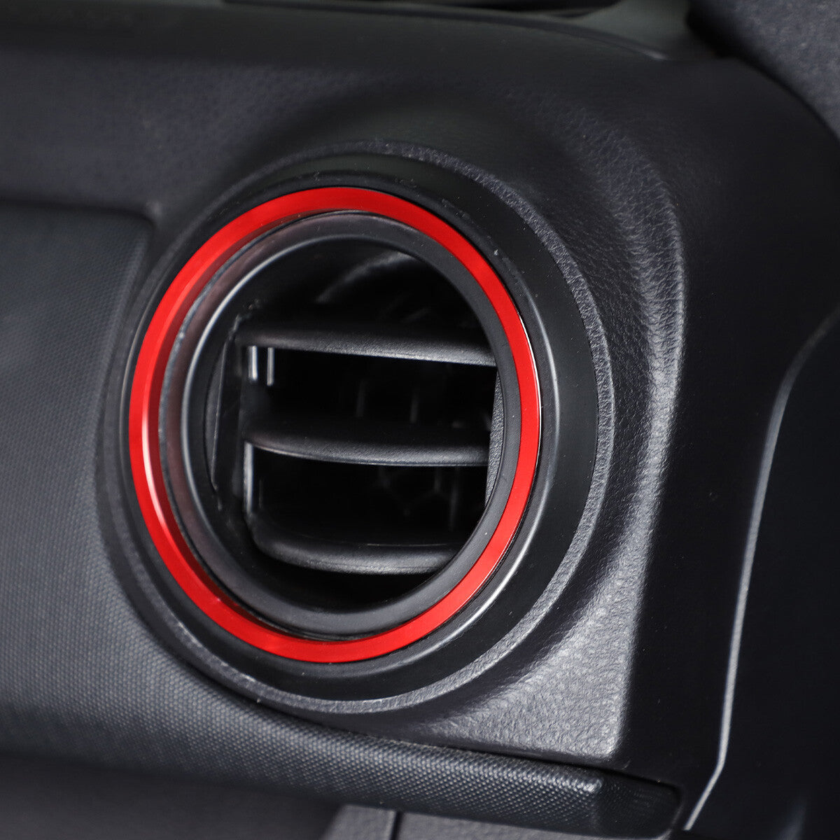 Matte black front and rear logo badge cap rings for Subaru Forester 2022