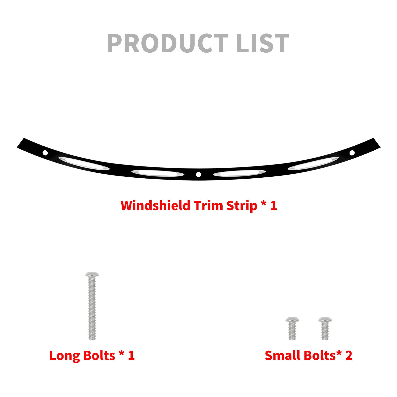 Black Batwing Fairing Windshield Trim for Harley Electra Street Glide 2014-2023