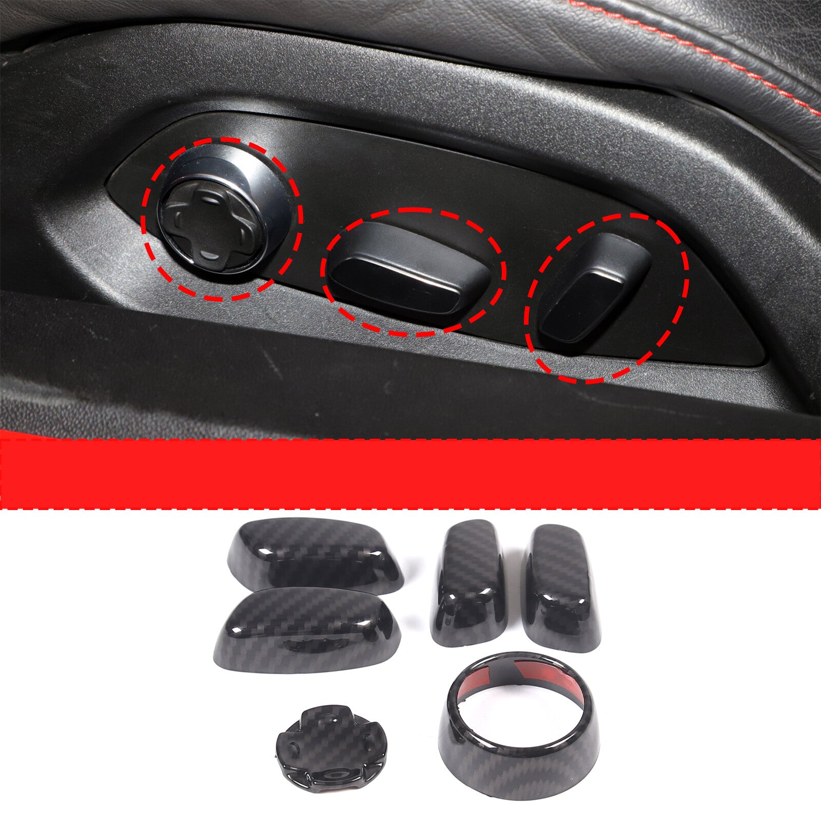 AC Climate Control Radio Volume Knob Ring Cover Piece for X5 X6 2014-2018- v