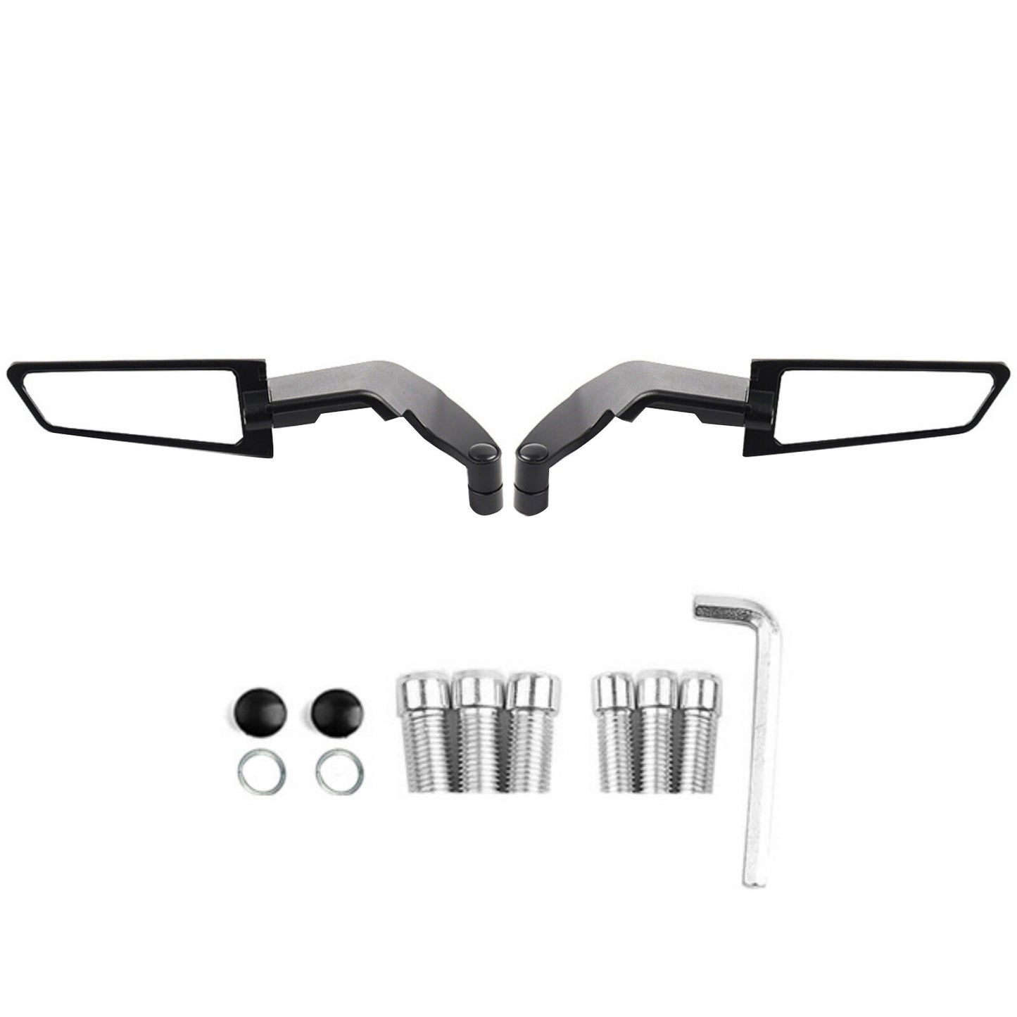 Aluminum Alloy Rotate Stealth Winglets Motorcycle Mirror for YAMAHA MT 09