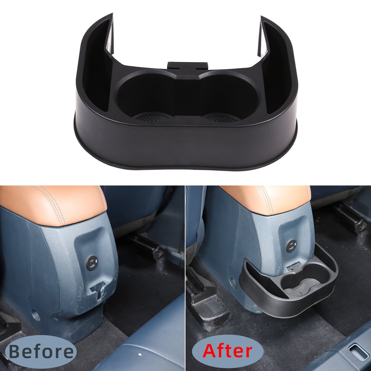 Rear for seat cup holder storage box for Maverick 2021-2023 1 piece - n