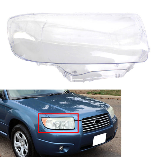 Car Front Headlight Headlamp Lens Cover for Subaru Forester 2006-2008