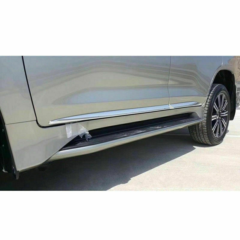 for Lexus LX570 2016-2021 Chrome ABS Side Door Body Molding Cover Strip Trim 4x