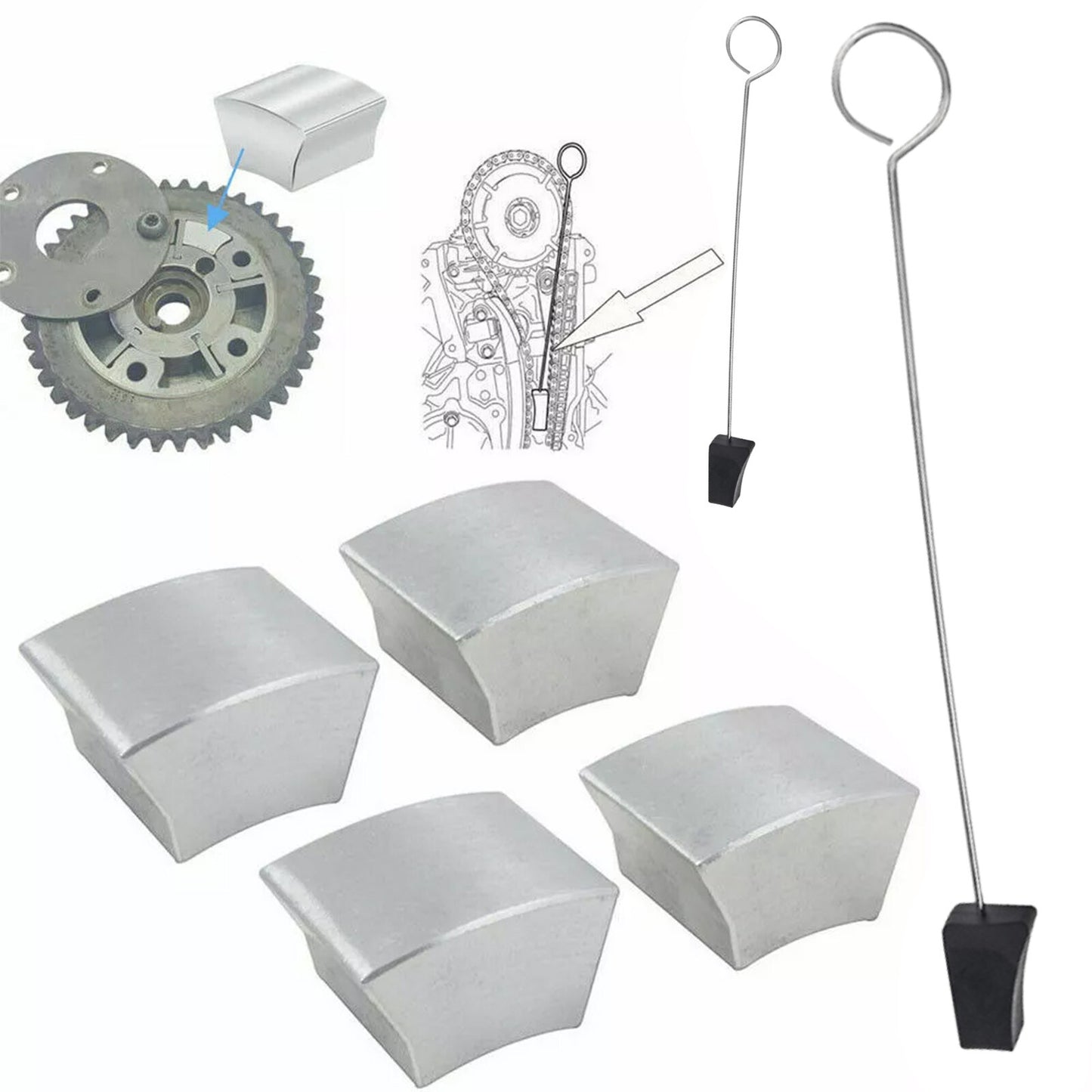 Repair kit  for ford  5.4L and 4.6L Cam Phaser Locking System + Timed Chain Wedge Tool Kit Q