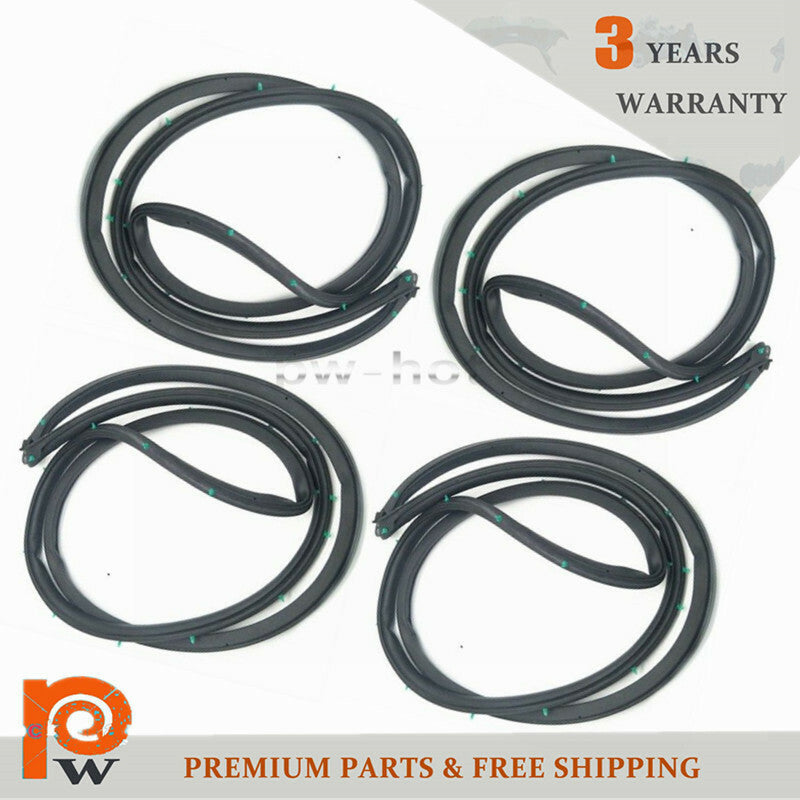 4-pack of 4-door opening Weatherstrip sealing rubber for ACCORD cars 1998-2002