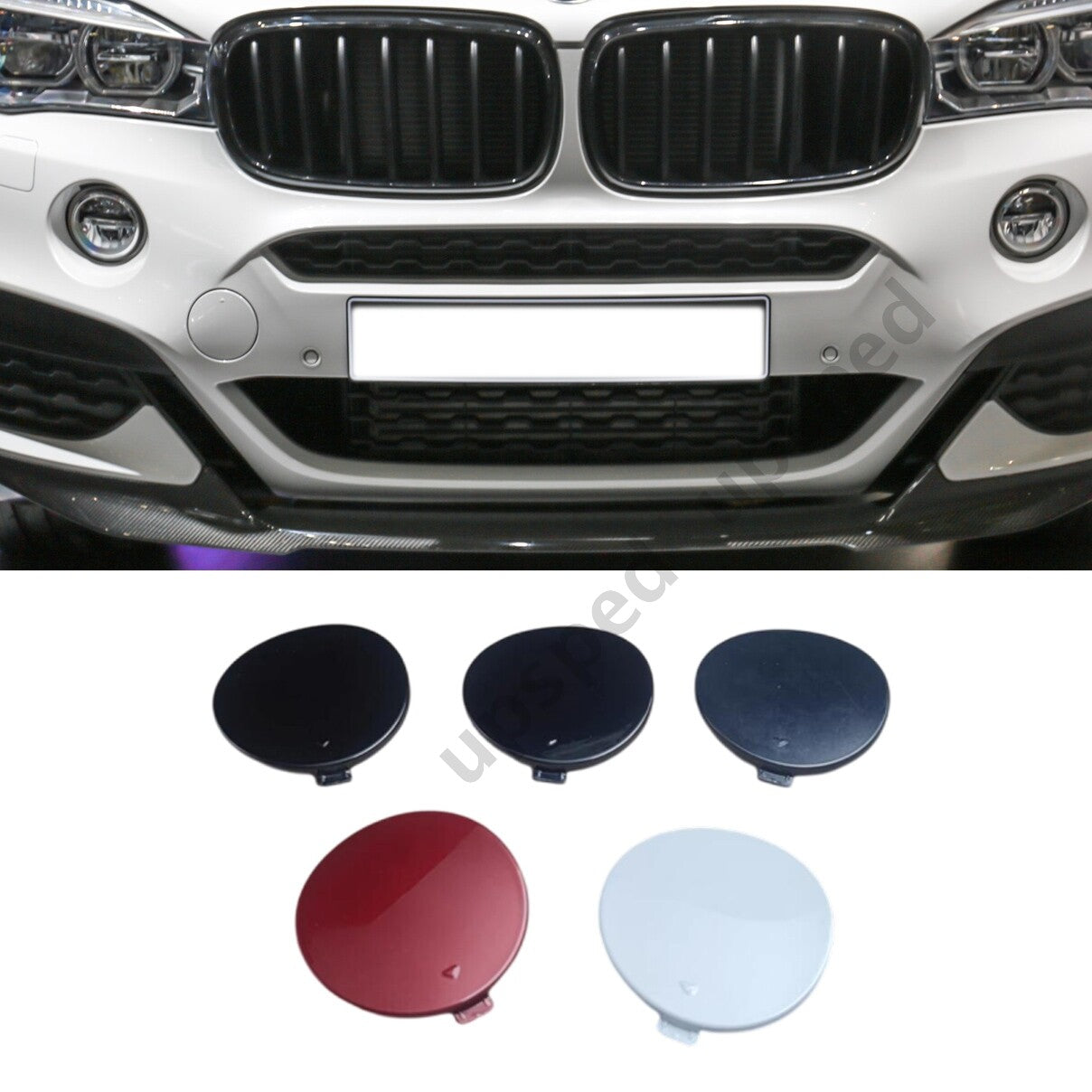 2015-2018 51118065933 Front Bumper Tow Hook Eye Cover Cap for BMW X6 M-SPORT F16 Q