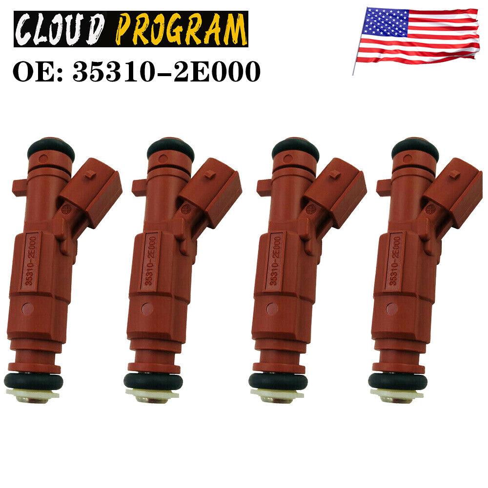 4PCS 35310-2E000 Fuel Injector for Hyundai for Elantra for KiA 1.8L L4 2011-2014 v