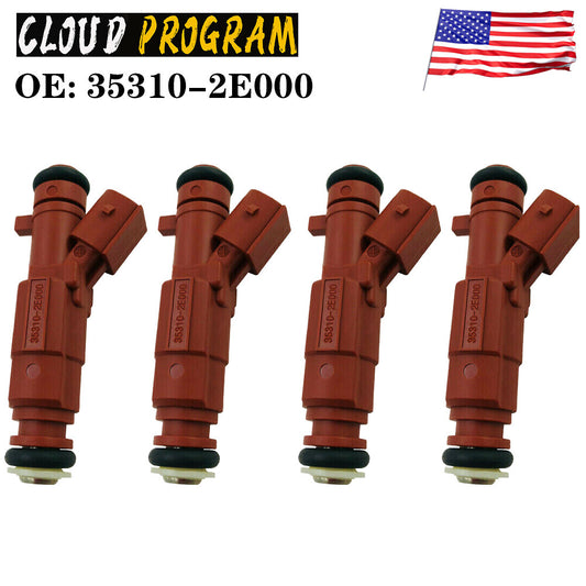4PCS 35310-2E000 Fuel Injector for Hyundai for Elantra for KiA 1.8L L4 2011-2014 v