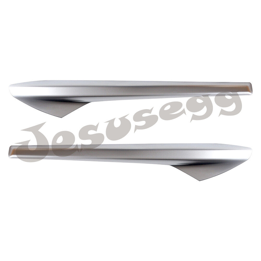 2pcs Left+Right Chrome For 17 18 19 for Jaguar XE R-Sport Front Bumper Trim Molding