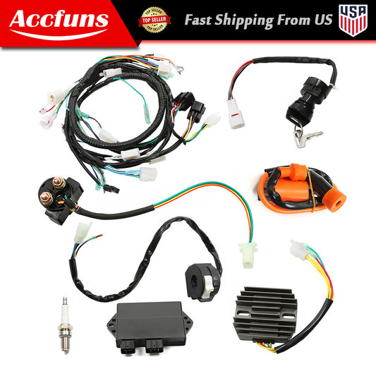 Ignition coil, CDI regulator, and wiring harness for Yamaha Warrior 350 YFM350X 1997-01 n