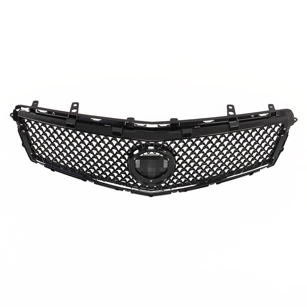 Suitable for 2013-2014 for Cadillac ATS front bumper grille with honeycomb mesh in black. n