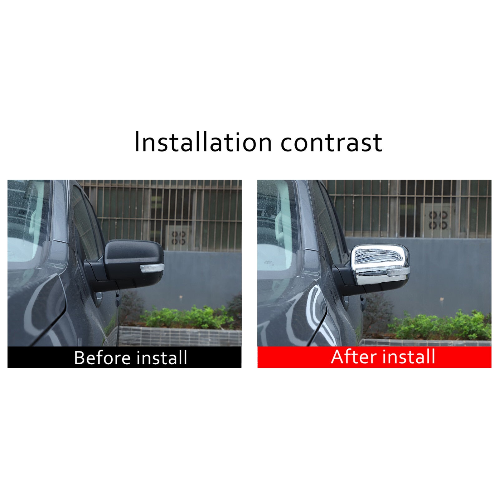 2-piece set of exterior rearview mirror handle and door cover trim for Titan 16-23- n