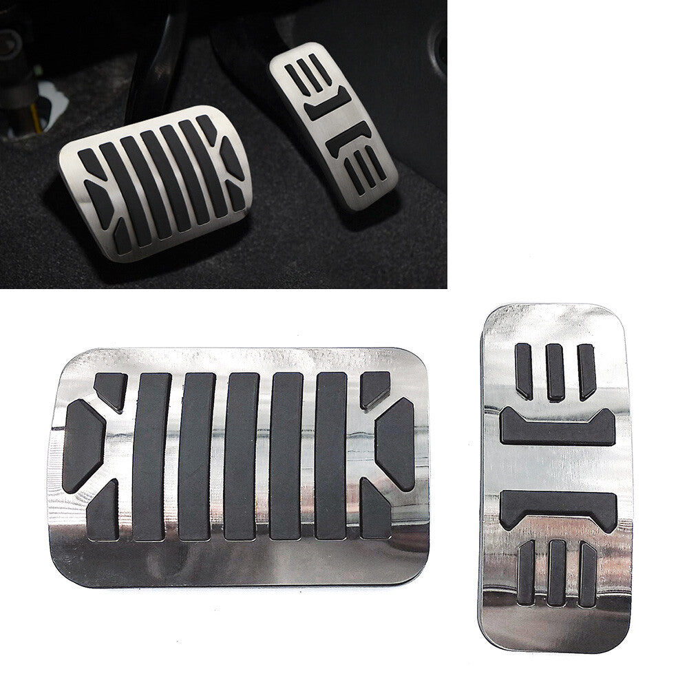 Stainless Steel Car Brake Gas Pedals Protection Cover for Jaguar XE XF XJ XJL Q