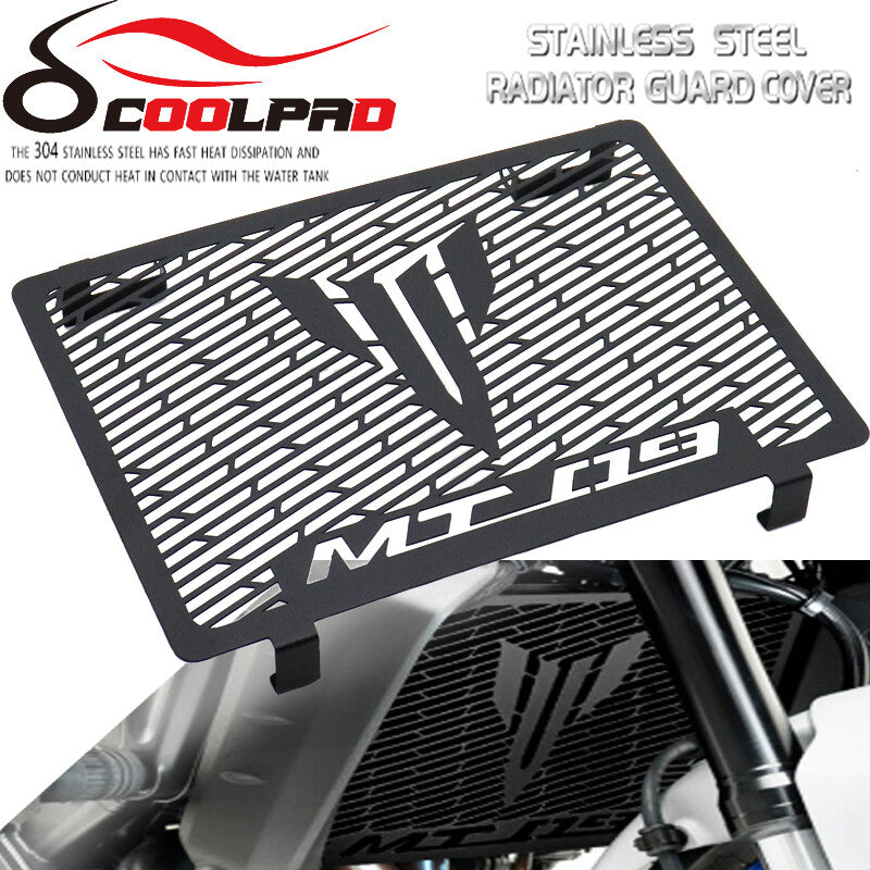 Silver Cover Protector for Yamaha MT09 FZ09 MT09 TRACER 2014-20 Radiator Grille Q
