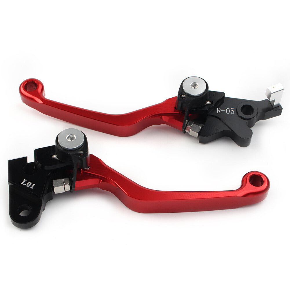 Red Pivot Brake Clutch Levers for Honda XR250 1995-2007 XR400 Q