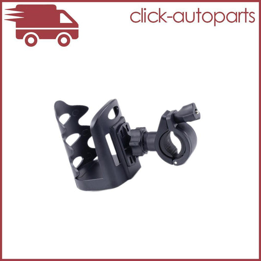 Black Adjustable Cup Holder Handlebar Mount Quick Release fit Motorcycle Bicycle Q