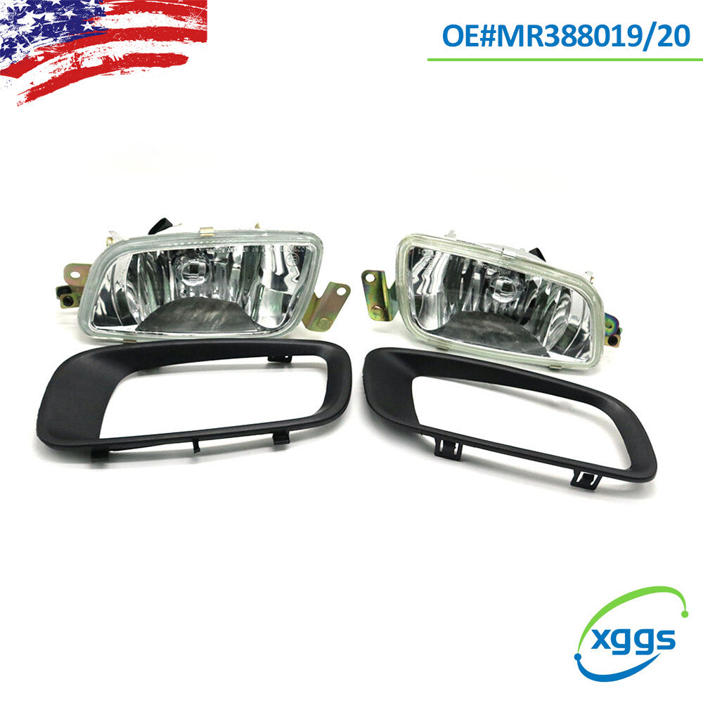 for MITSUBISHI Pajero Montero V73 V75 V77 MR388019/20 Fog Light Lamp+Cover Front