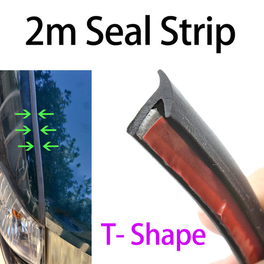 2M Car Door Edge Bumper Headlight Rubber Weatherstrip Seal Strip Sealing Guard
