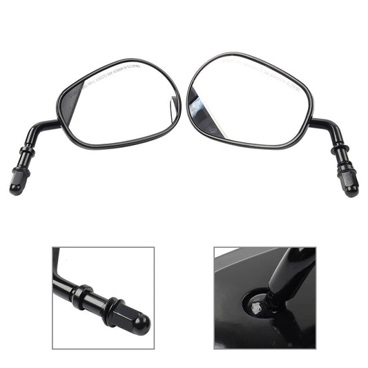 Pair Black Rear View Side Mirror for Harley Sportster XL 1200 883 Softail Q