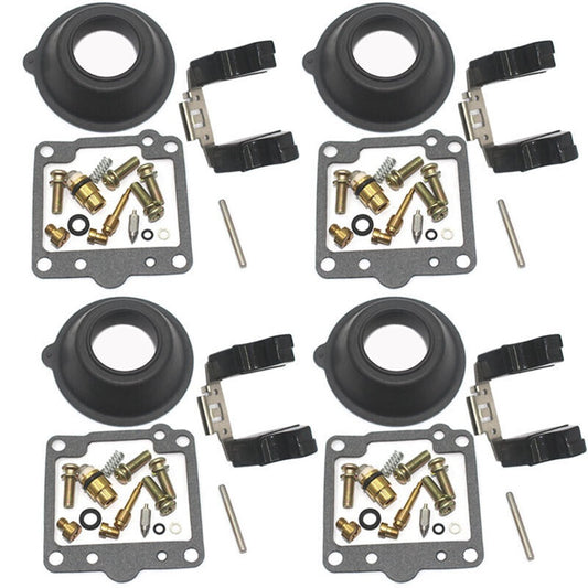Carburetor 4 Sets Accessories Brass+Rubber Diaphragm Float FOR GS550 80-1982 v