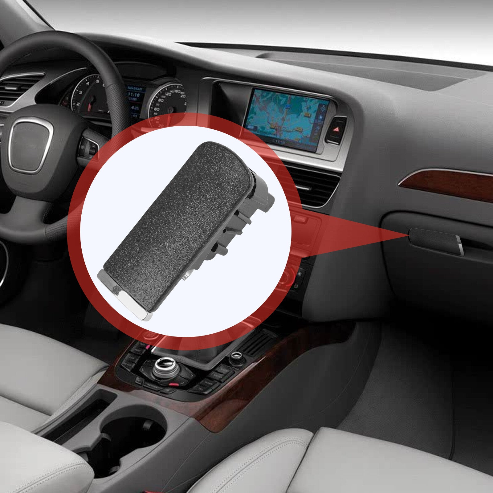 Glove Box Handle 8E1857131 for Audi for A4 Glove Box Lock Lock BLACK Q