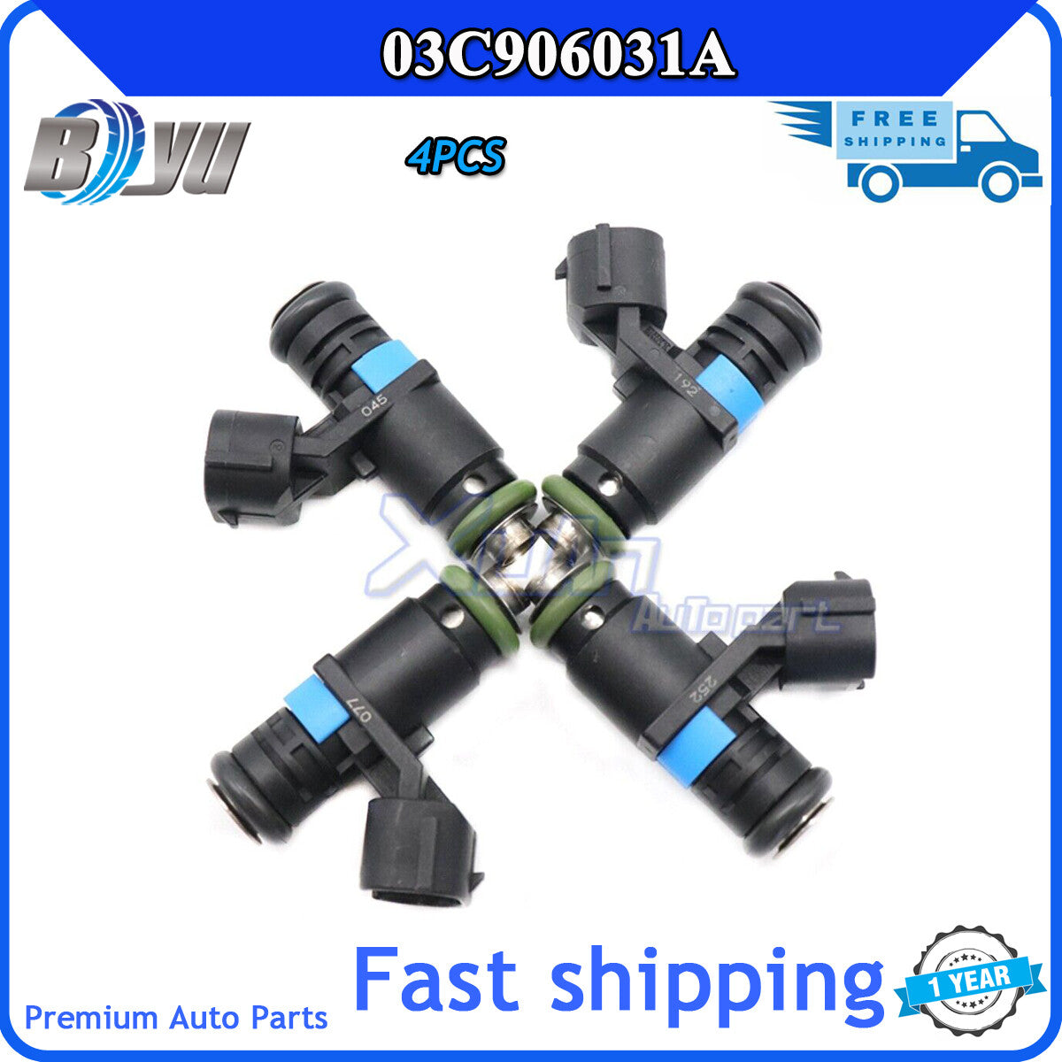 Suitable for Golf Eos and for Skoda Octavia Cordoba seats 03C906031A 4-piece fuel injector CN- v