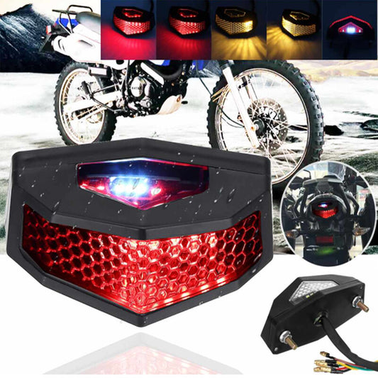 1PC Durable Motorcycle LED Turn Signals Tail Light Cafe Racer Fender Edge Brake v