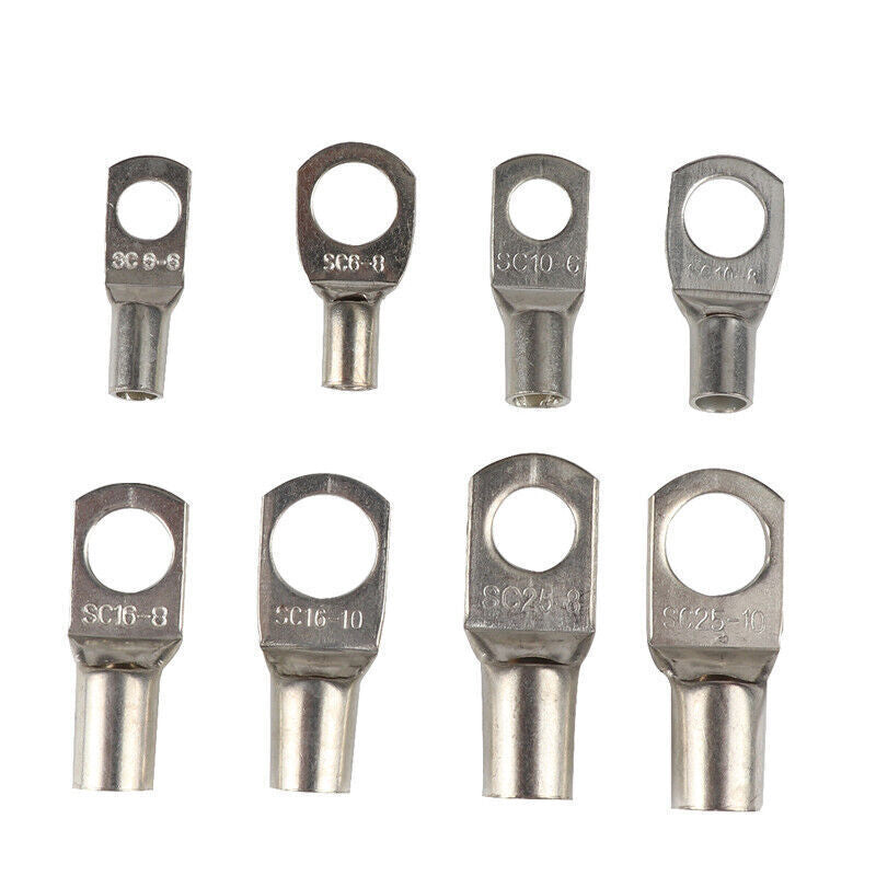 120-piece pack of non-insulated ring electrical crimp connectors with terminal blocks - n