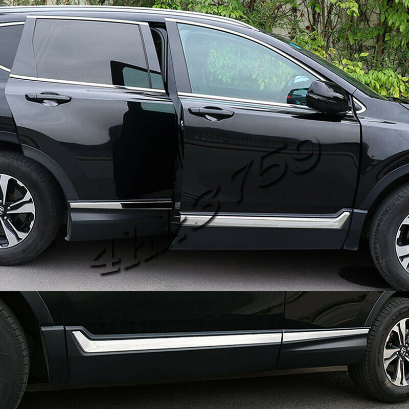 6x Stainless Chrome Side Door Body Moulding Trim Strims for Honda CR-V 2017-2022