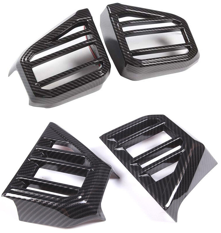 For 11-14 for Hyundai Sonata Glossy Piano Black Side for Smart Door Handle Covers Trims- v