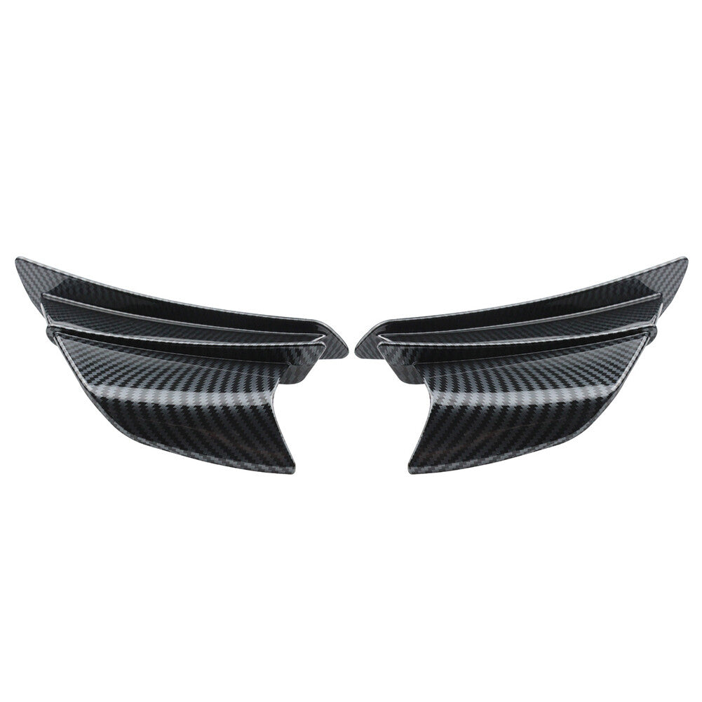 Universal Motorcycle Winglet Aerodynamic Wing Kit Spoiler for HONDA Gloss Black
