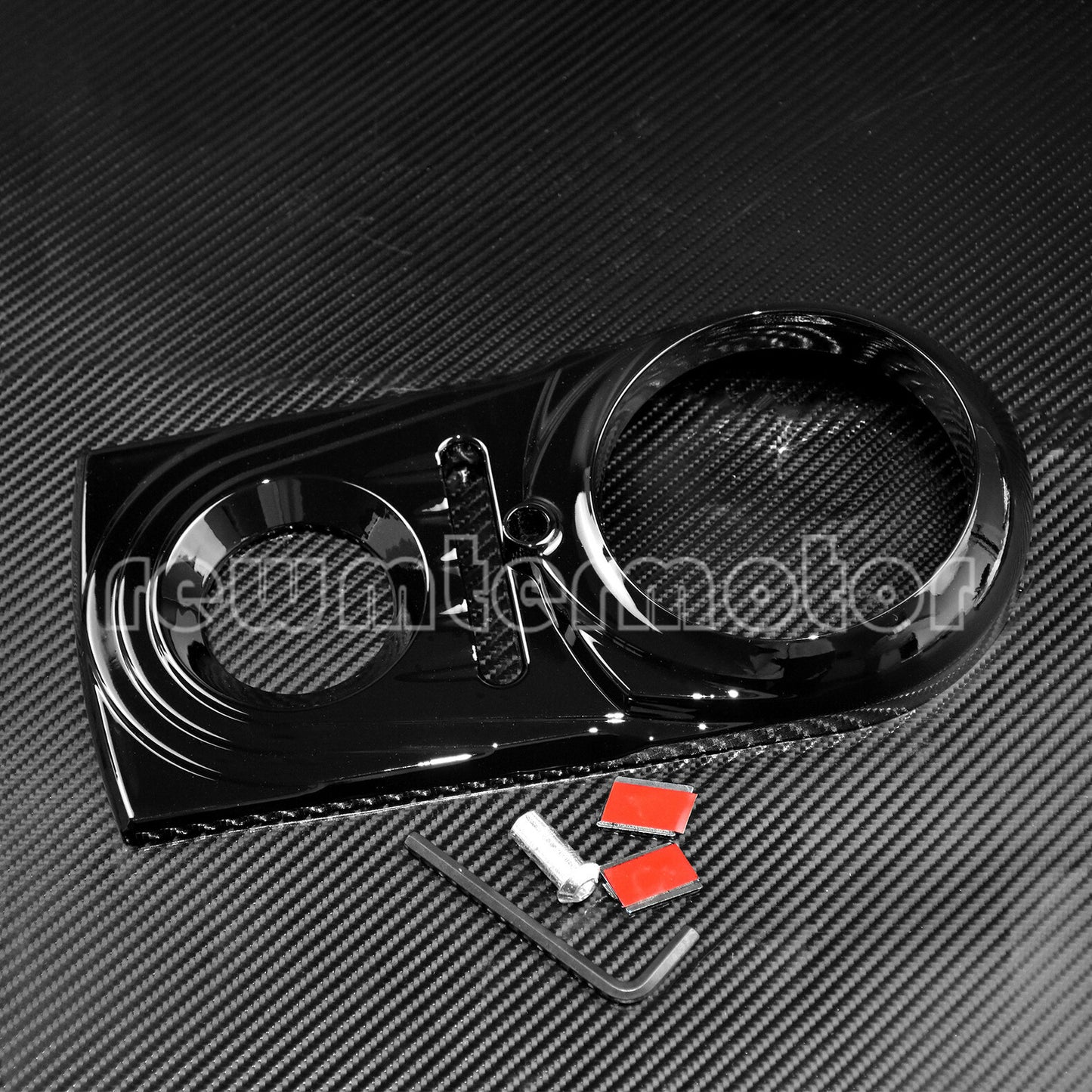 Dash Panel Insert Cover Fit for Harley Softail Dyna FXDWG FXSTC 1993-2015 Black Q