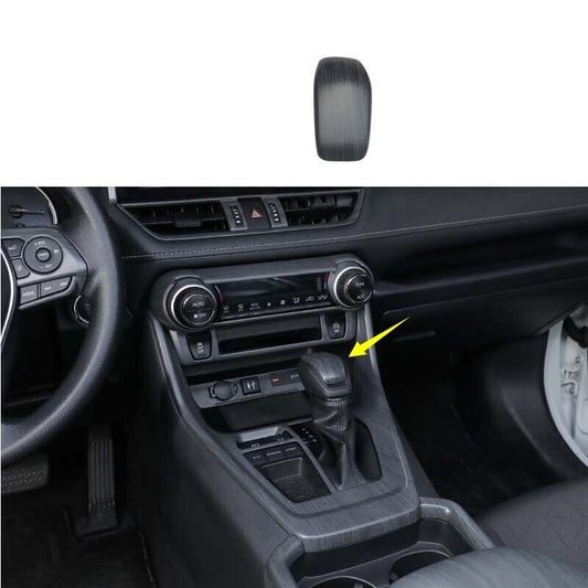 Cover Trim Inner Console Gear Shift Knob for Toyota RAV4 2019-2023 Matte Black