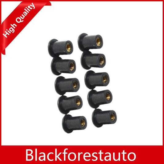 for Yamaha for Honda for Harley ATV M5 Rubber Well Nut Windscreen +Fairing Wellnuts (10) Q