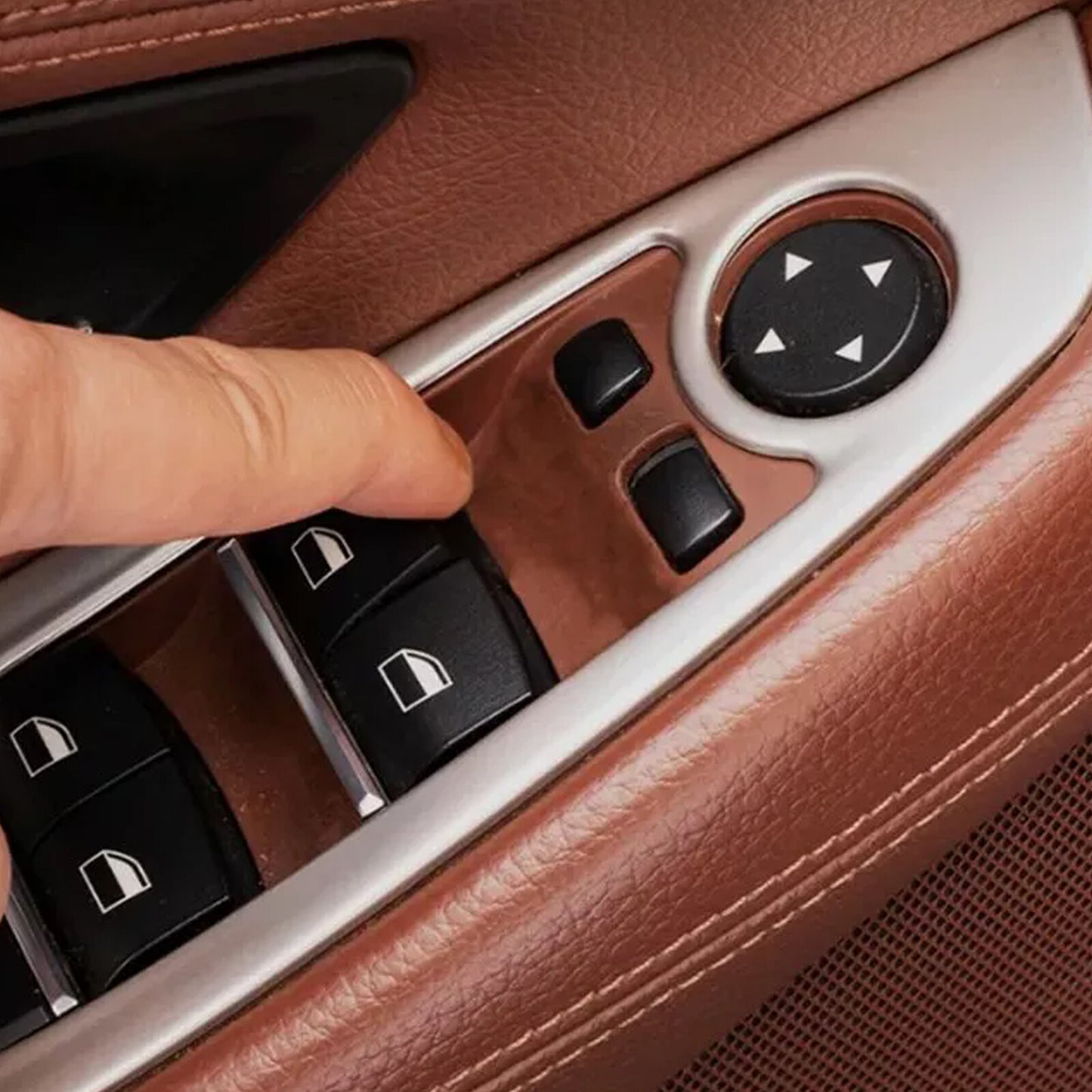 Accessoris interior window and door switch button cover trim for BMW 5 F10 F11