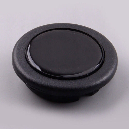 1Universal Interior Car Horn Button Steering Wheel Center Cap Black Decor Black n