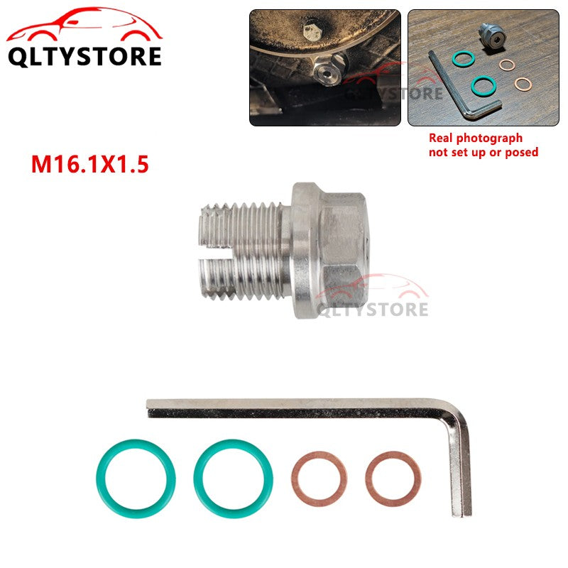 M16.1X1.5 Oil Drain Plug Self Tapping Oil Pan Thread Repair Kit with O-Ring Q