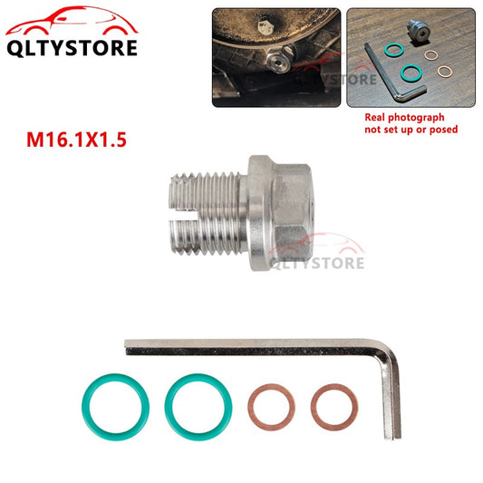 M16.1X1.5 Oil Drain Plug Self Tapping Oil Pan Thread Repair Kit with O-Ring Q