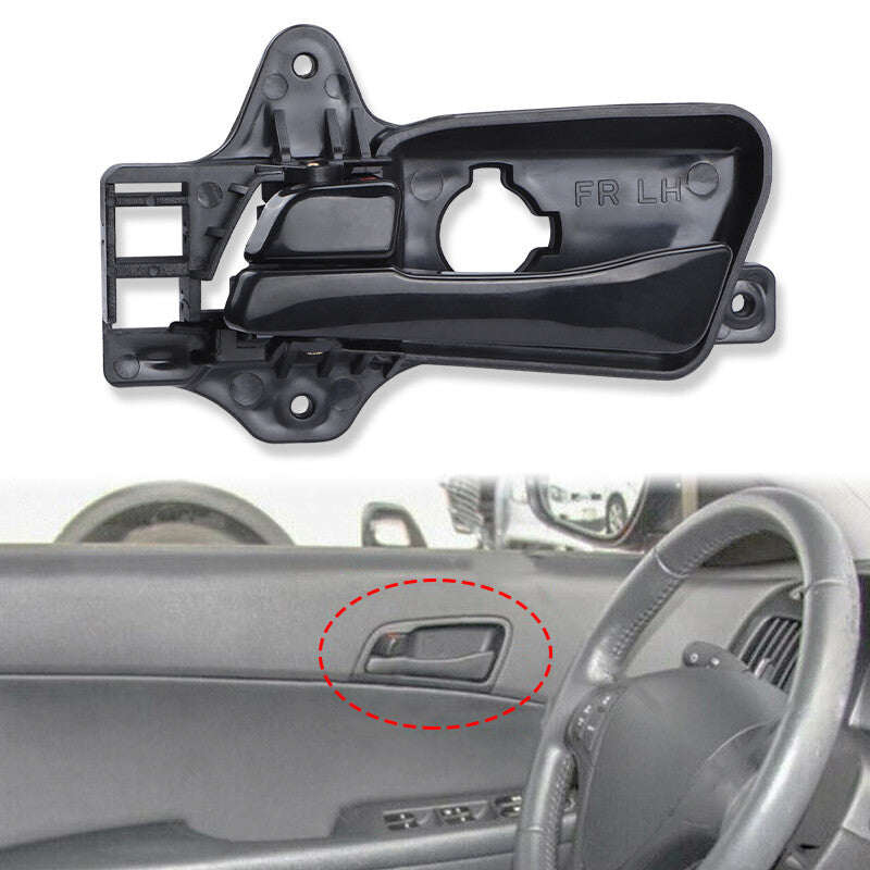 Interior Door Handle Fit For 2009-2012 for Hyundai for Elantra Front Driver Side Black