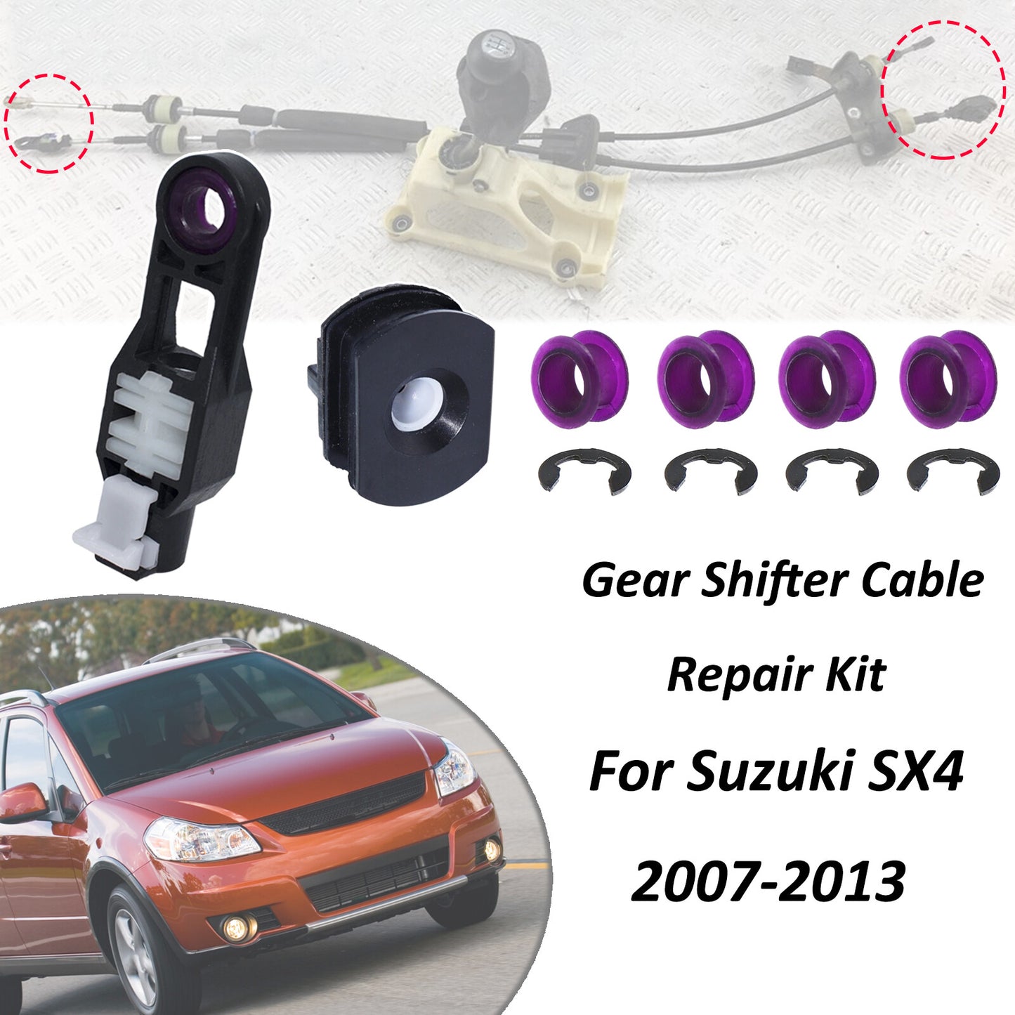 for Suzuki SX4 Gear Shifting Cable End Connector Bushing Fix Repair 2007-2013