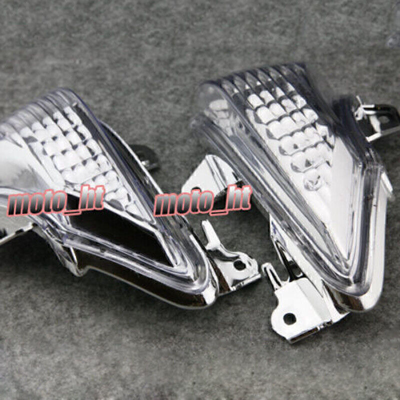 for Kawasaki 2008 2009 ZX10R Clear Turn Signals Indicator Blinker Lens Q