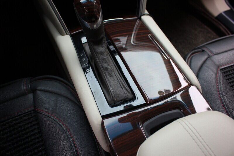 for Cadillac XTS 2013-2017 Red Wood Grain Inner Console Gear Shift Frame Trim 3P