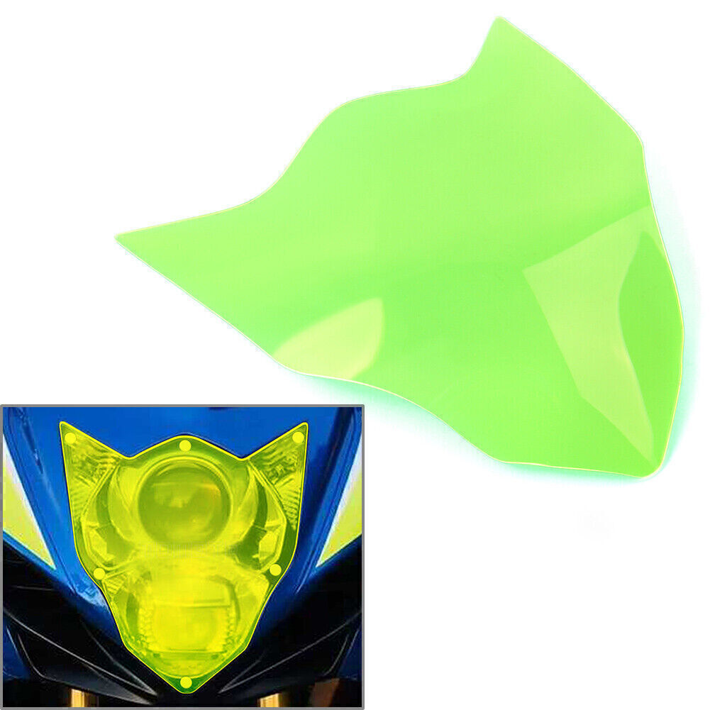 Front Headlight Guard Shield Screen Lens Cover for SUZUKI GSX-R600 2014-20 Green Q